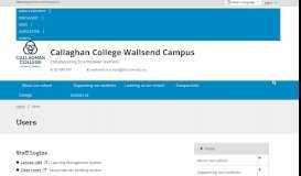 
							         Users - Callaghan College Wallsend Campus								  
							    