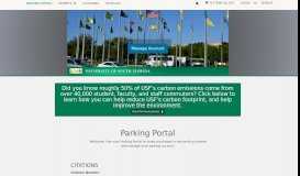 
							         USF Parking and Transportation Services - Parking Portal								  
							    