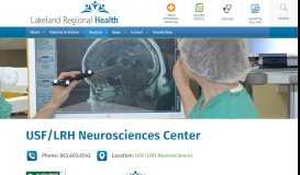 
							         USF/LRH Neurosciences Center - Lakeland Regional Health								  
							    