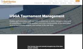 
							         USGA Tournament Management - Golf Genius Software								  
							    