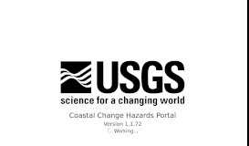 
							         USGS Coastal Change Hazards Portal								  
							    