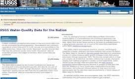 
							         USGS Water-Quality Data for the Nation								  
							    