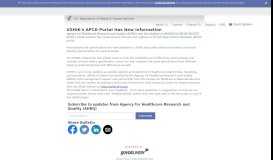 
							         USHIK's APCD Portal Has New Information - GovDelivery								  
							    