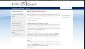 
							         USI Employee Orientation | University of Southern Indiana								  
							    