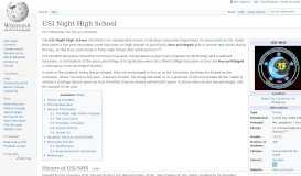 
							         USI Night High School - Wikipedia								  
							    