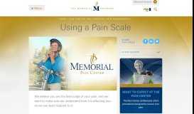 
							         Using a Pain Scale - Memorial Network								  
							    