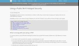 
							         Using a Public Wi-Fi Hotspot Securely - JamieWeb								  
							    