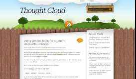 
							         Using Athens login for student discounts-Unidays - Thought Cloud								  
							    