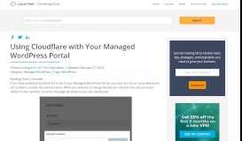 
							         Using Cloudflare with Your Managed WordPress Portal | Liquid Web								  
							    