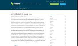 
							         Using Ext JS at Idera, Inc. - Sencha.com								  
							    
