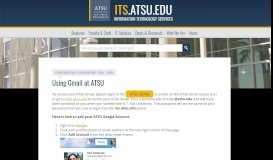 
							         Using Gmail at ATSU : Information Technology Services – ATSU								  
							    