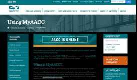 
							         Using MyAACC - Anne Arundel Community College								  
							    