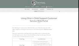 
							         Using Ohio's Child Support Customer Service Web Portal – Legal Aid ...								  
							    