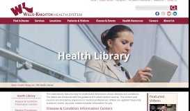 
							         Using Patient Portals - Health Library - Willis-Knighton Health System ...								  
							    