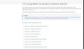 
							         Using RIDC to Access Content Server - Oracle Help Center								  
							    