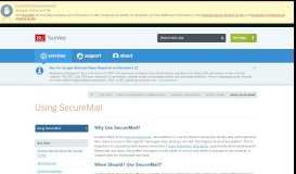 
							         Using SecureMail : TechWeb : Boston University								  
							    