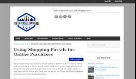 
							         Using Shopping Portals for Online Purchases - The Life Well Traveled								  
							    