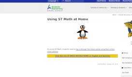 
							         Using ST Math at Home | Franklin Elementary School								  
							    