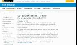 
							         Using student email and Official Communication Channel (OCC ...								  
							    