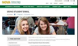 
							         Using Student Email :: Northern Virginia Community College								  
							    