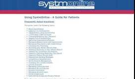 
							         Using SystmOnline - A Guide for Patients - TPP – SystmOnline								  
							    