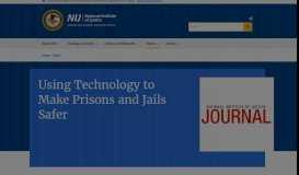 
							         Using Technology to Make Prisons and Jails Safer | National Institute ...								  
							    