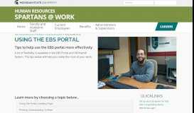 
							         Using the EBS Portal								  
							    