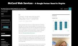 
							         Using the Microsoft Online Fix It Center | The Web Authority ...								  
							    