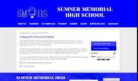
							         Using the Parent Portal – Parent Portal – Sumner Memorial High School								  
							    