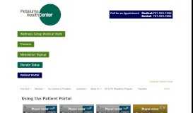 
							         Using the Patient Portal | Petaluma Health Center								  
							    