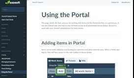 
							         Using the Portal | Axosoft Documentation								  
							    