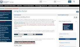 
							         Using the Portal | Technology Resources | My.Umary.Edu								  
							    