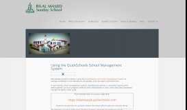 
							         Using the Quickschools School Management System								  
							    