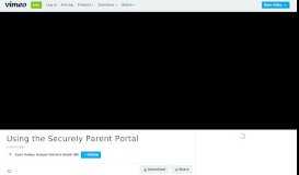 
							         Using the Securely Parent Portal on Vimeo								  
							    