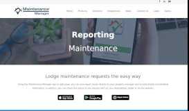 
							         Using the Tenant Maintenance Reporting Website								  
							    