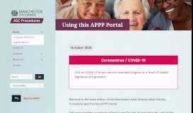 
							         Using this APPP Portal – Manchester Adult Policies, Procedures and ...								  
							    