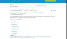 
							         Using Webmail For POP/IMAP Mailboxes - Intermedia ...								  
							    