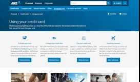 
							         Using your credit card | ANZ								  
							    