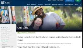 
							         Using Your Endicott College Gull Card | Endicott College								  
							    
