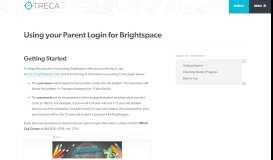 
							         Using your Parent Login for Brightspace - TRECA								  
							    