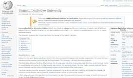 
							         Usmanu Danfodiyo University - Wikipedia								  
							    