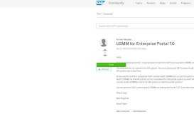 
							         USMM for Enterprise Portal 7.0 - SAP Archive								  
							    