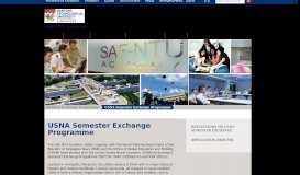 
							         USNA Semester Exchange Programme - SAF-NTU Academy								  
							    