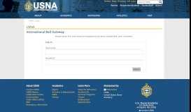 
							         USNA Web Login - Naval Academy								  
							    
