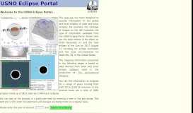 
							         USNO Eclipse Portal: Solar and Lunar Eclipses past, present and future								  
							    