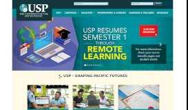 
							         USP: The University of the South Pacific								  
							    