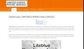
							         USPS Liteblue Login - www.liteblue.usps.gov Wps Portal								  
							    