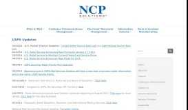
							         USPS Updates – NCP Solutions, LLC								  
							    