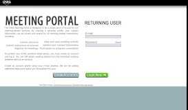 
							         USRA Meeting Portal								  
							    