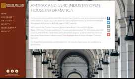 
							         USRC » Amtrak and USRC Industry Open House Information								  
							    